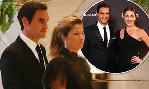 Who doesn't know this power couple! Roger Federer Spotted On A Rare Date Night With Wife Mirka In Perth Daily Mail Online