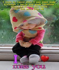 A Very Cute Miss You Ecard For You Cute Miss You Cute Dolls Cute Baby Dolls