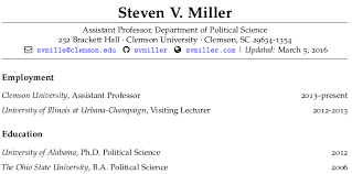 academic cv look pretty in r markdown