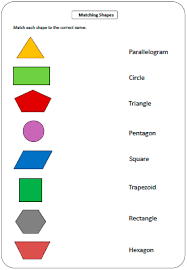 In this way, the child will gain confidence in his ability to name shapes and will quickly develop the ability to solve the problem, rather than hide and seek. Shapes Worksheets And Charts Shapes Worksheets Shapes Worksheet Kindergarten Maths Shapes Name