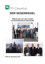 Schmelzpunktbestimmung auch im umgekehrten sinn verwendbar; Segerkegel 2011 Institut Fur Nichtmetallische Werkstoffe Tu