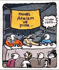 Ateizm Ve Pide Komik Karikatur Mizah