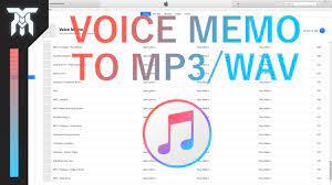 Maybe you would like to learn more about one of these? How To Convert Voice Memos To Mp3 Wav In Itunes Youtube