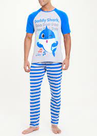 Baby Shark Daddy Shark Pyjama Set Blue Matalan