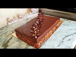 باتيسري شوكولا بالجوز Entremet Au Chocolat Et Aux Noix Youtube Cake Desserts Entremet