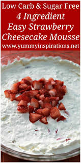 Keto Strawberry Cheesecake Mousse Recipe Easy Low Carb Desserts Recipe Mousse Recipes Easy Cheesecake Mousse Recipe Mousse Recipes