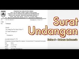 Kelas 05 Tema 7 Subtema 3 Bahasa Indonesia Surat Undangan Video Pelajaran Sekolah K13 Youtube