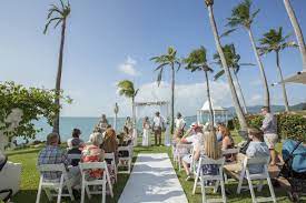 This intimate wedding at villa botanica was the perfect way to start a lifetime of memories. Intimate Airlie Beach Wedding At Coral Sea Resort Polka Dot Wedding