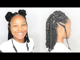 Little Girls Natural Hairstyle Rope Twists Cornrows Afro Puffs Tween Teens Big Gir Natural Hair Styles Little Girls Natural Hairstyles Natural Hair Styles Easy