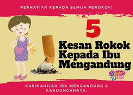 Penurunan sebanyak 23% dalam kiraan sperma lelaki yang merokok. 9bulan10hari Kesan Asap Rokok Kepada Ibu Dan Facebook