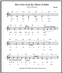 Have You Seen The Ghost Of John Singing Round Free Vocal Sheet Music Choir Music Music Teaching Resources Elementary Choir