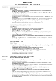 Highly talented hotel sales manager with good experience in developing and implementing total sales and marketing effort for hotels. Hotel Sales Manager Resume Samples Velvet Jobs