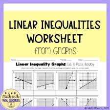 You need to represent the system of. Graphing Linear Inequalities Worksheet Teachers Pay Teachers