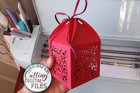Download Wedding Favor Box Party Candy Gift Box Laser Cut Svg Template By Kartcreation Thehungryjpeg Com