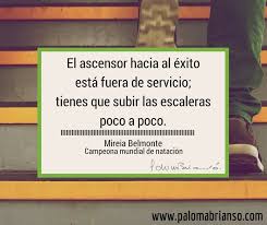 El Ascensor Hacia Al Exito Esta Fuera De Servicio Tienes Que Subir Las Escaleras Poco A Poco Mireia Belmonte Mireia Belmonte Natacion Ascensores