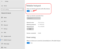 The selected network band isn't available. How To Use Windows 10 Pc As A Mobile Hotspot Htmd Blog 2