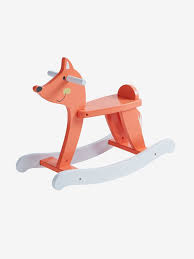 Renard A Bascule En Bois Multicolore Un Grand Classique Remis Au Gout Du Jour Ideal Pour Des Heures D Amus Jouet Bois Bebe Jouet A Bascule Cheval A Bascule