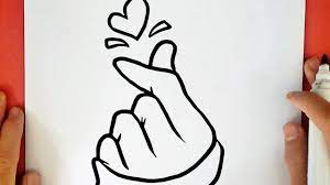 Como Dibujar Un Corazon Coreano Tumblr Youtube