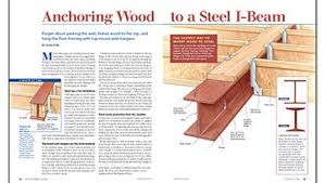 Anchoring Wood To A Steel I Beam Steel Frame Construction Framing Construction Beams