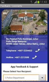 Balai polis taman johor jaya,jalan rosmerah 4/13,taman johor jaya johor bahru, malaysia. Polis Johor E Alerts App For Android Apk Download