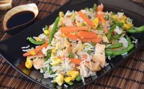 Riz Saute Aux Legumes Et Poulet Ww Plat Et Recette Riz Saute Plats Complet Plat