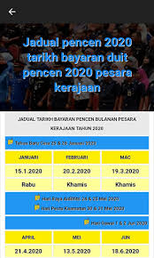 Semoga jadual dan tarikh pembayaran gaji bulanan untuk kakitangan awam 2021 ini dapat membantu anda membuat perancangan dengan lebih tersusun padan tahun 2021 nanti. Download Tarikh Gaji Pencen 2020 Free For Android Tarikh Gaji Pencen 2020 Apk Download Steprimo Com