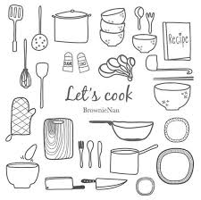 Maybe you would like to learn more about one of these? Kitchenware Clip Art Set B W Art Drawings For Kids Clip Art Doodle Drawings