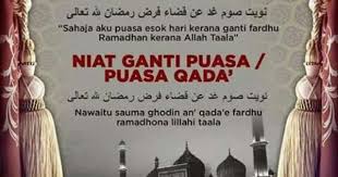 Niat Puasa Ganti Doa Kutipan Agama Kekuatan Doa