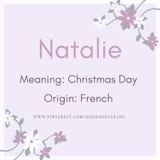 Natalie Baby Girl Names Girl Names Names With Meaning