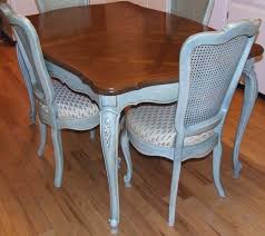 Vintage Thomasville French Blue Dining Table 2 Leaves French Painted Furniture Blue Dining Tables Diy Home Furniture