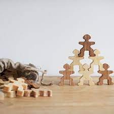Four blocks jungle animal puzzle. Wooden Puzzle People Memory Stacking Game Wooden Puzzles Wood Toys Waldorf Inspired Toys