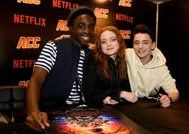 Caleb Mc Laughlin Sadie Sink And Noah Schnapp Of Stranger Things Stranger Sadie Sink Stranger Things Mike