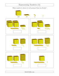 The Representing Numbers To 4999 With Base Ten Blocks A Math Worksheet From The Base Ten Blocks Worksheets Page Base Ten Blocks Base Ten Addition Worksheets