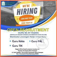 Maybe you would like to learn more about one of these? Lowongan Kerja Guru Di Mi At Taqwa Bandung