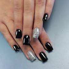 Ver más ideas sobre disenos de unas, manicura de uñas, uñas. Nice Unas Negras Con Brillo Manicura De Unas Manicura Para Unas Cortas