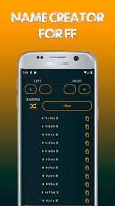 Creador De Nombres Para Free Fire Nickname Pro For Android Apk Download
