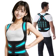 姿勢補正成人脊柱矯正矯正ベルトストレートバックオスと女子学生のバック補正姿勢ベルト（色：青、サイズ：大きい） （Amazon |  【脇が痛くならない最新構造】 猫背ベルト 【2025業界新進化！ 補正力アップ】 姿勢サポーター【日本理学療法士共同監修】姿勢ベルト 背筋 ...