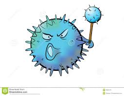Fumetto del virus illustrazione vettoriale. Illustrazione di illustrazione - 2909418