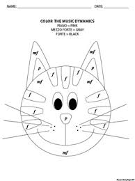 In some cases, a brace is used for this purpose. Color By Music Dynamics Cat Coloring Page By Breezy S Coloring Pages
