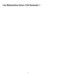 We did not find results for: Lks Matematika Kelas 4 Sd Semester 1