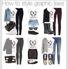 Some Ways To Style Graphic Tees I Think I Ll Pass On The Beetlejuice Pants Outfit Though Graphic Tee Outfits Fashion Clothes Hipster