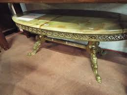 Marble coffee table top inlay stones mosaic vintage marquetry side table antique. Heavy Marble Top Coffee Table With Brass Legs