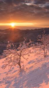 How to add a sunset wallpaper for your iphone? Dreamy Pixel Free Iphone Wallpaper Sunset In Snow Dreamy Pixel