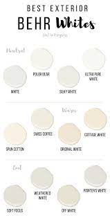 Best Behr White Paint Colors For Exteriors White Paint Colors Paint Colors For Home Behr Paint Colors