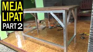 Cara membuat meja lipat dinding dengan cara dan alat yang relatif gampang. Bikin Meja Lipat Baja Ringan Sendiri Part 2 Selesai Youtube