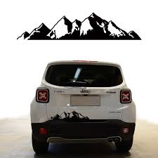 Usually a pair of flames, for example, will cost anywhere from 30 to 80 dollars for the set. 1 Pcs 647 142mm Mountains Graphic Vinyl Car Sticker For Pickup Suv Side Bed Car Back Door Accessories Decals Wish