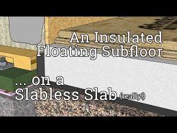 They are highly resistant to moisture to ensure that their insulation capacity is not interfered with. Animation Insulated Floating Subfloor Over Slabless Slab Youtube