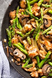 Ginger Chicken Asparagus Stir Fry Recipe Easy Asparagus Recipes Asparagus Recipe Healthy Recipes
