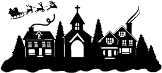 Download Christmas Home Tour Logo Printable Christmas Village Silhouette Transparent Cartoon Jing Fm 3D SVG Files Ideas | SVG, Paper Crafts, SVG File