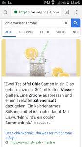 Viele verwenden chiasamen für salate, joghurt, smoothies oder auch zum brotbacken. Chia Wasser Abnehmen